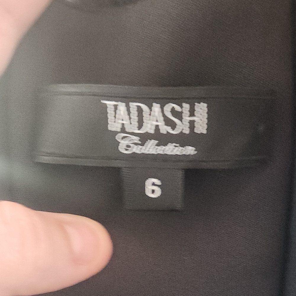 Tadashi Collection Black Mock Neck Sheath Dress, Size 6‎ - Picture 2 of 8